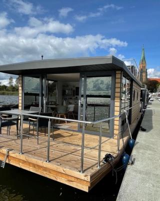 Hausboot Fjord Schleiliebe mit Biosauna und Dachterrasse in Schleswig