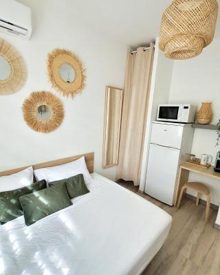 Chambre climatisée lit double dans villa - Proche Centre Tramway