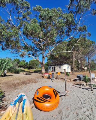 Mobil-home on the beach