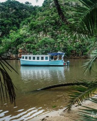 Baby Blue Houseboat