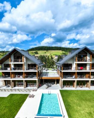 Apartamenty Mariza Szczawnica Jaworki - Podgrzewany Zewnętrzny Basen, Jacuzzi, Sauna, Opcja Śniadań Bufetowcyh, Piękne i Nowe Apartamenty 1km od Wąwozu Hom