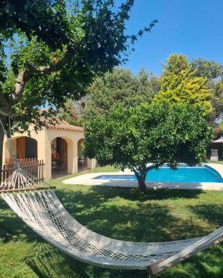 Accommodation with private swimming pool and garden