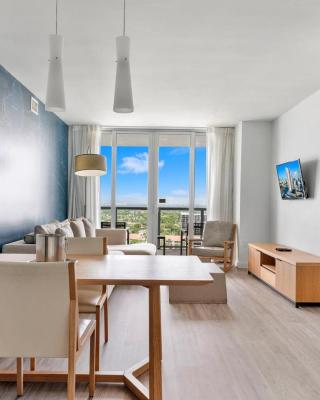 Modern one bedroom rental at Beach Walk resort Miami 18th floor