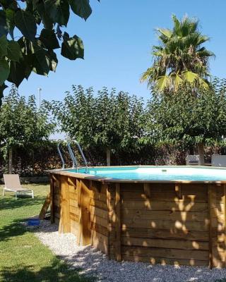 Barraca típica del Delta, con piscina, jardín y barbacoa - Deltavacaciones