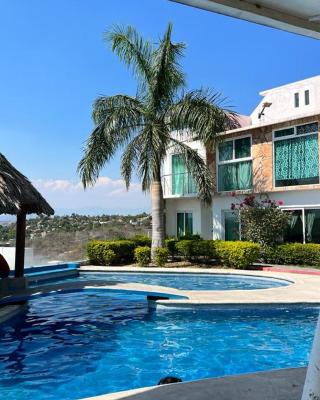 casa con hermosa vista al lago de tequesquitengo