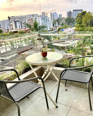 Apartamento con linda terraza