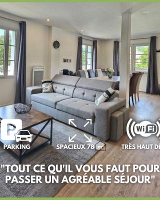 Superbe, T3 spacieux 78 m2, Neuf, Parking