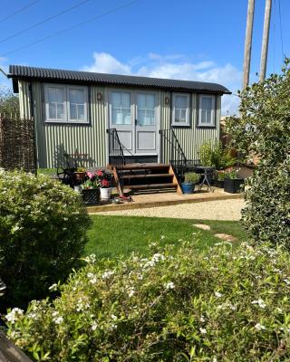 Cotswold shepherd hut with hot tub and sauna Dog friendly