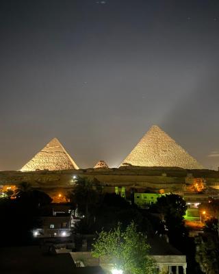 Arena pyramids view