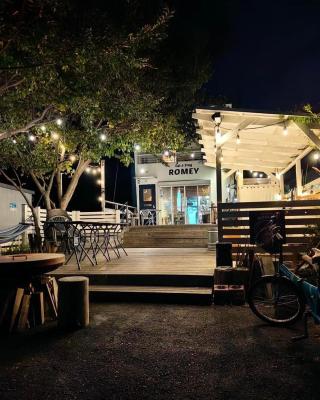 人気急上昇用宗海岸オーシャンビューゲストハウスRomey BBQ 海水浴