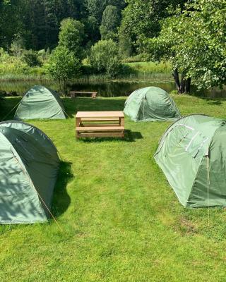 Riverside Bliss Idyllic Camp, 3 Man Tent Incl, near Tvedestrand and Arendal