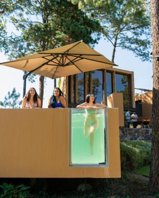 Cabaña Lujo con Alberca Climatizada Vistas al Bosque de Mazamitla