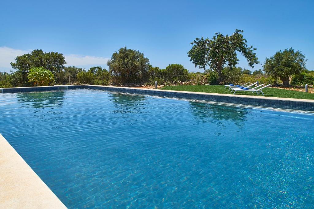 埃斯托伊Mercedes Country House的蓝色海水大型游泳池