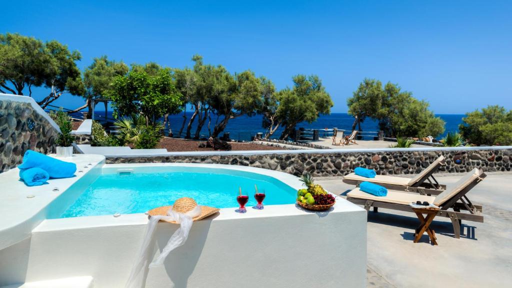 易莫洛林Aronia Villa的海景别墅 - 带游泳池