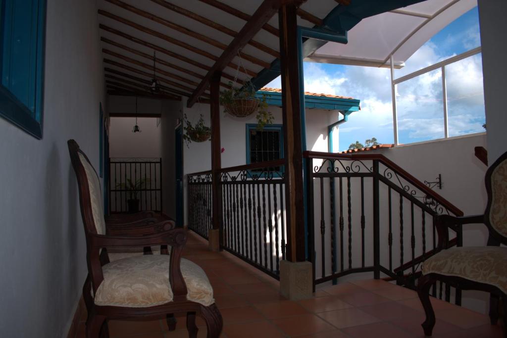 Hotel Casa Oasis的阳台或露台