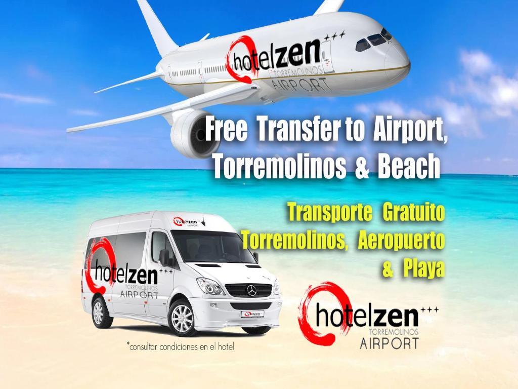 多列毛利诺斯禅机场酒店的海滩上旅行车的飞机广告