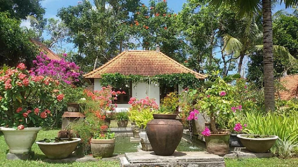 武吉阿斯里旅馆外面的花园