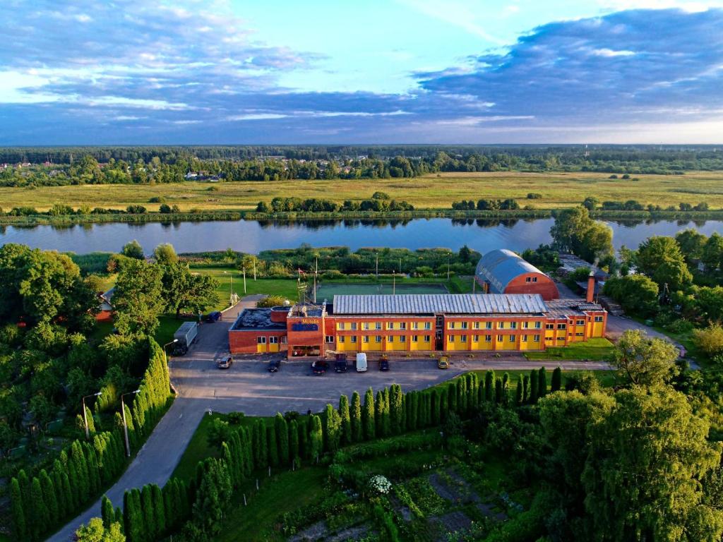 Riverside Motel Jelgava鸟瞰图