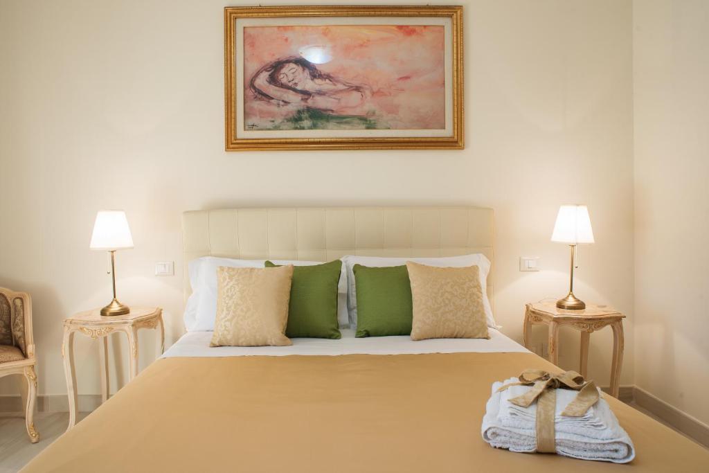 B&amp;B MareAgrò客房内的一张或多张床位