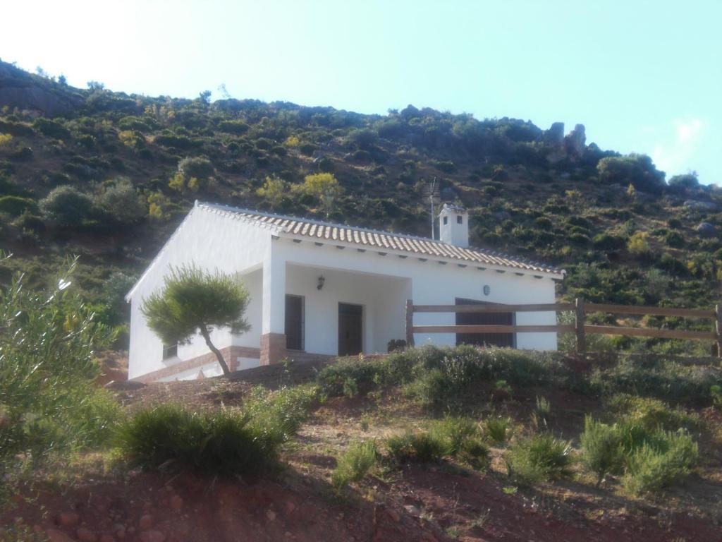 阿达莱斯La solana de turon. El pino的山顶上的小白色房子