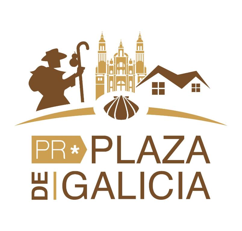 圣地亚哥－德孔波斯特拉PR加利西亚广场酒店的意大利比萨饼店的标志