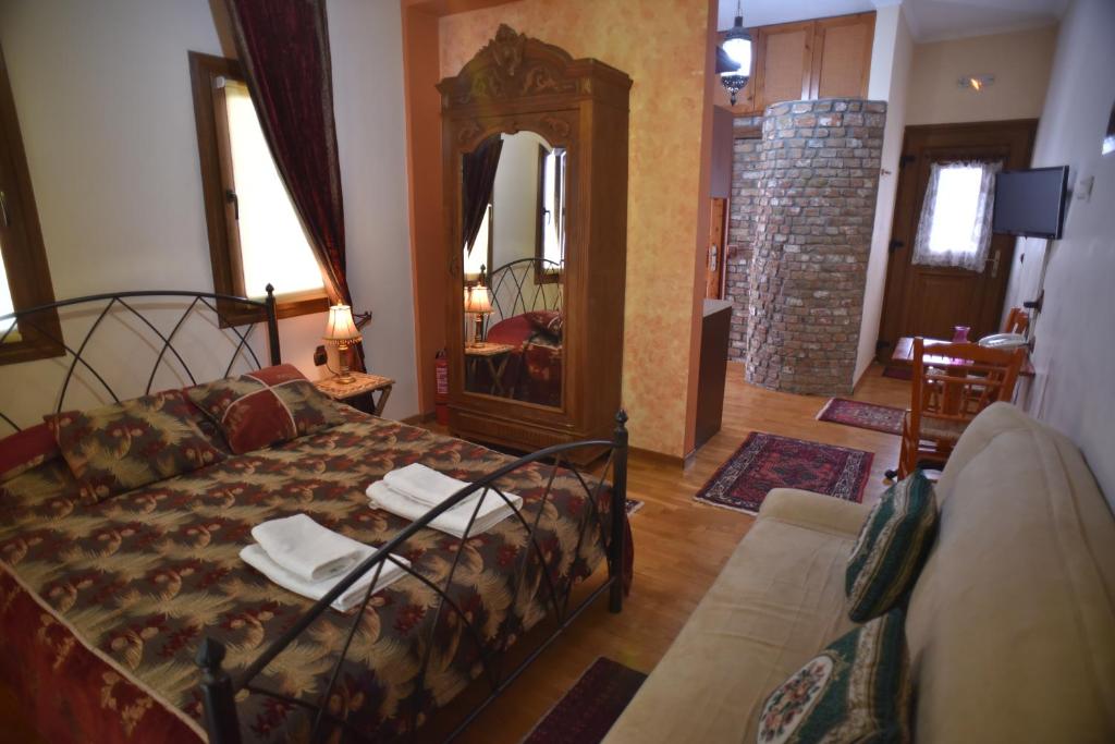 Santa Marina Guesthouse客房内的一张或多张床位