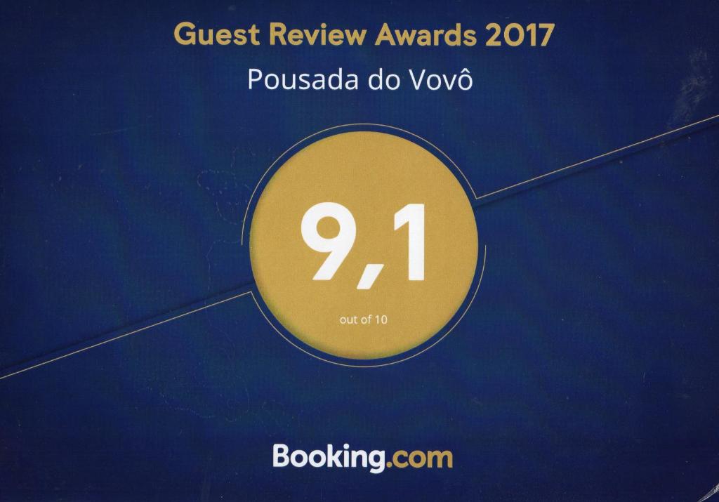 FronteiraPousada do Vovô的黄色圆圈评奖标牌