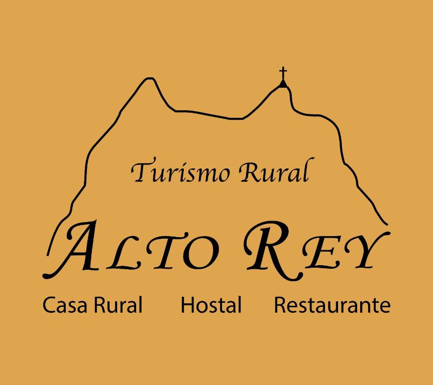 Arroyo de las FraguasHostal Restaurante Alto Rey的山地旅馆标志