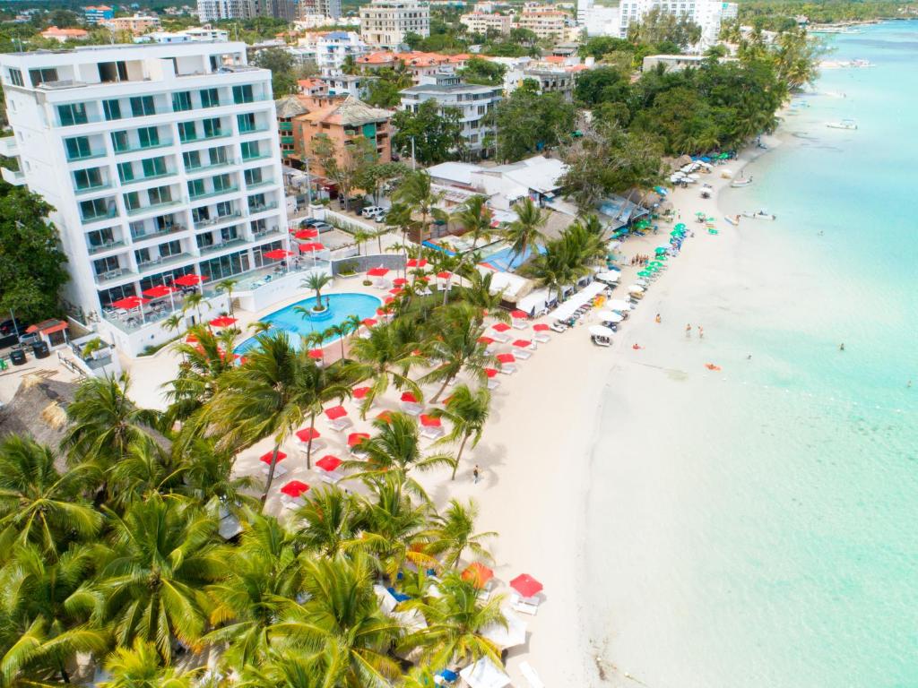 Boca Beach Residence hotel鸟瞰图