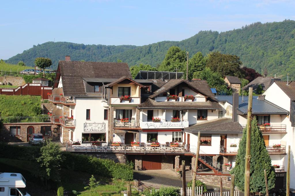 布鲁蒂格-凡克尔Haus Mühlenruh的山地村庄的房屋