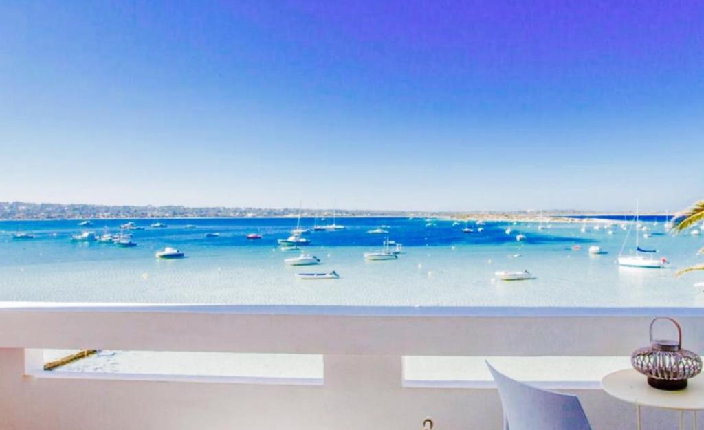 拉萨维纳Sabina Suites - Astbury Formentera的享有海港和水中船只的景色