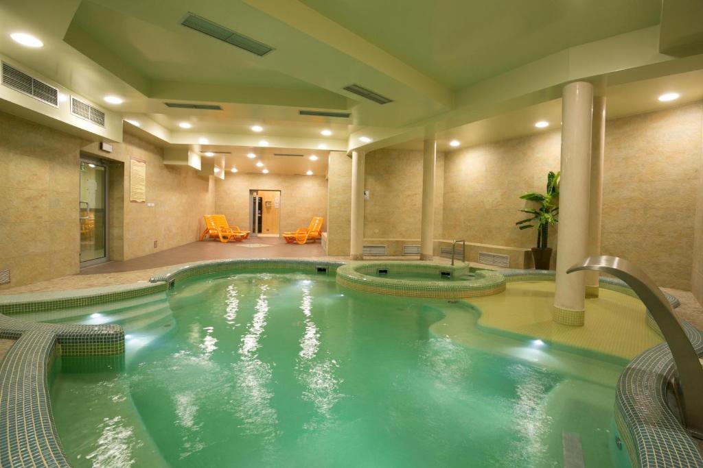 扎科帕内温泉贵宾套房公寓的游泳池,位于酒店带游泳池的客房