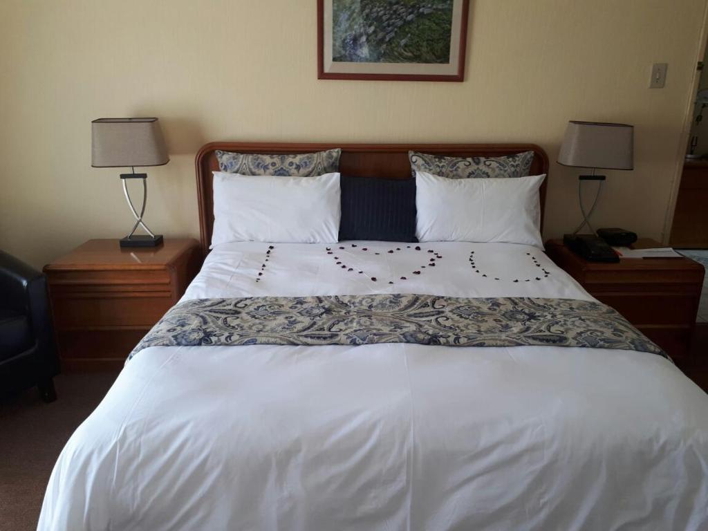 湖游胡优查特韦尔旅舍客房内的一张或多张床位