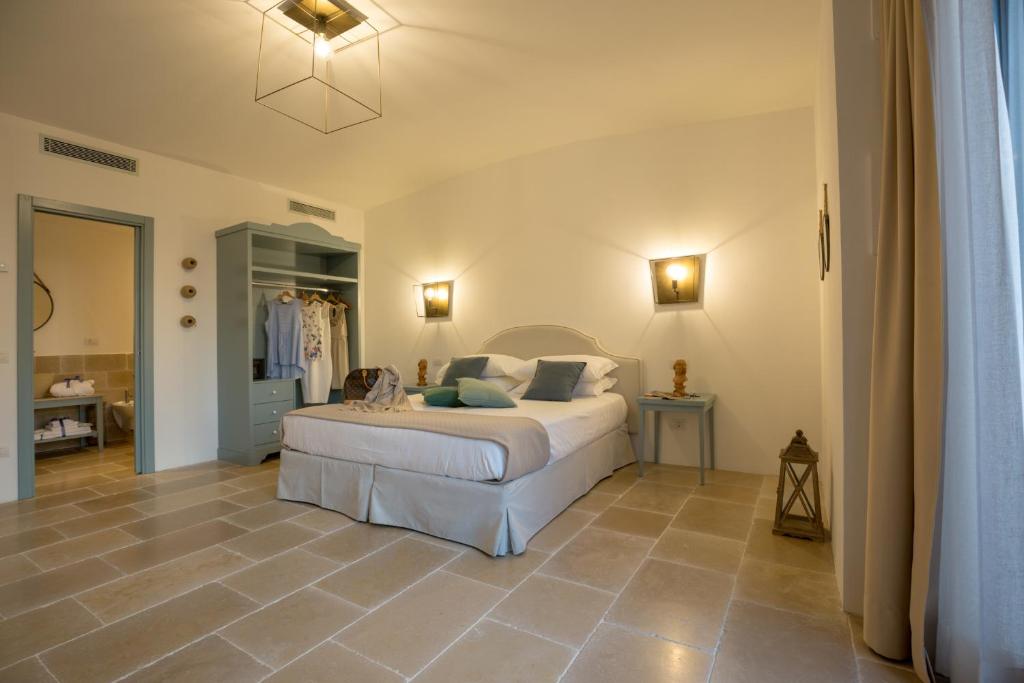 Romantic Relais Sorrento客房内的一张或多张床位