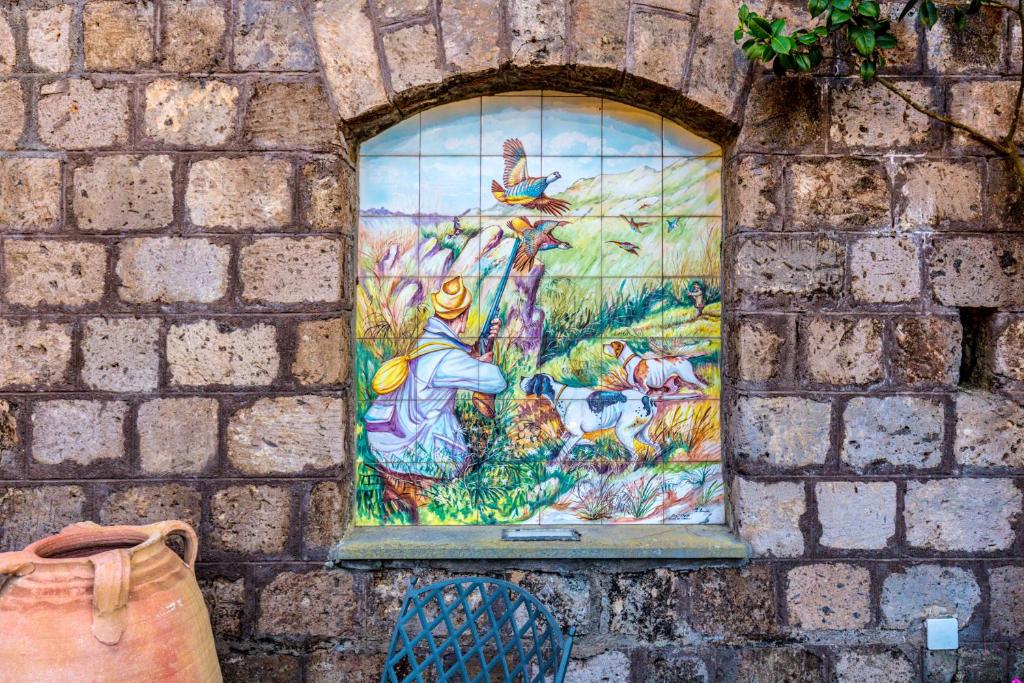 Romantic Relais Sorrento外面的花园