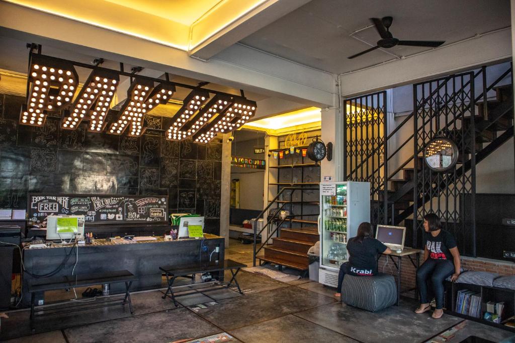 派科上酒店的休息区
