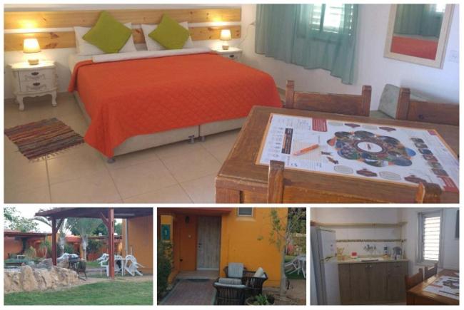 埃利法兹Elifaz Desert Experience Holiday的卧室和床的图片拼贴