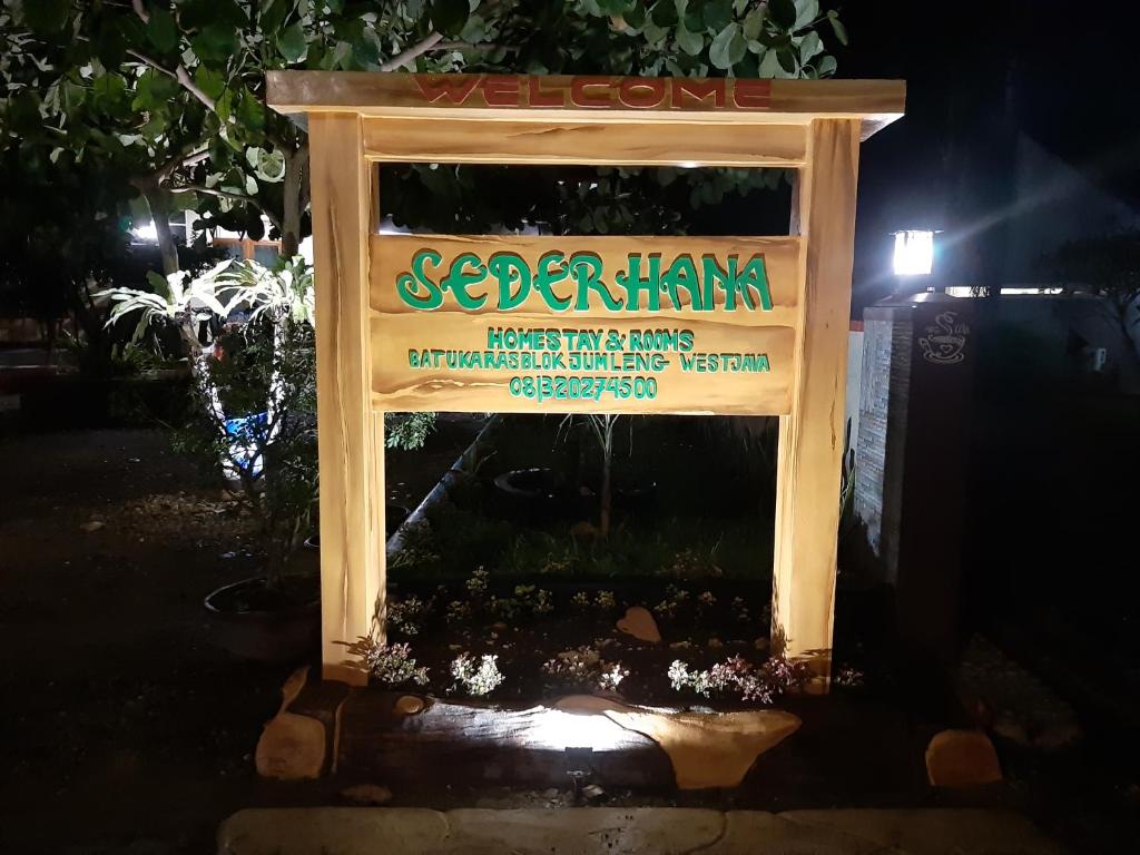 Sederhana Homestay平面图