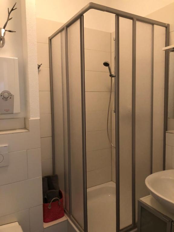 Feel-Good Apartment In Mannheim-Neckarau的一间浴室