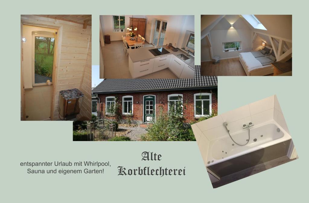 哈瑟尔贝格Alte Korbflechterei的房屋照片的拼贴
