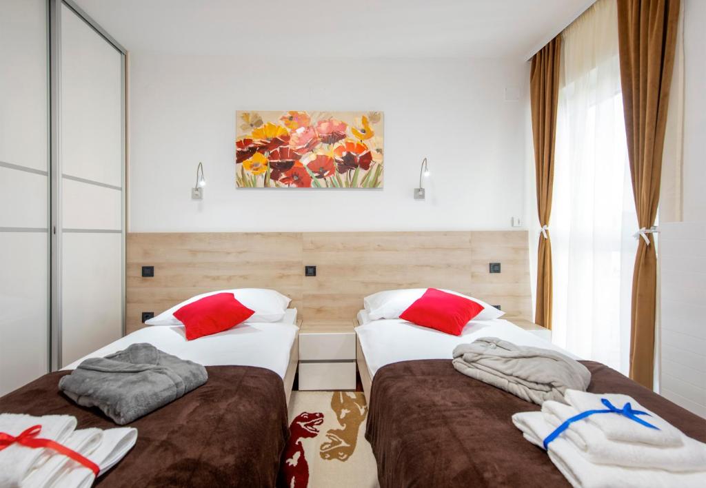 Ratkajec Luxury Apartments客房内的一张或多张床位