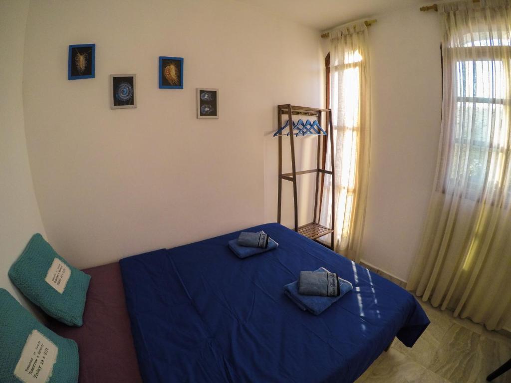 Exodus Hostel &amp; Dive Center客房内的一张或多张床位