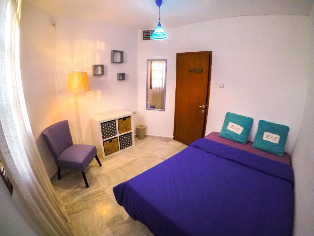 Exodus Hostel &amp; Dive Center客房内的一张或多张床位