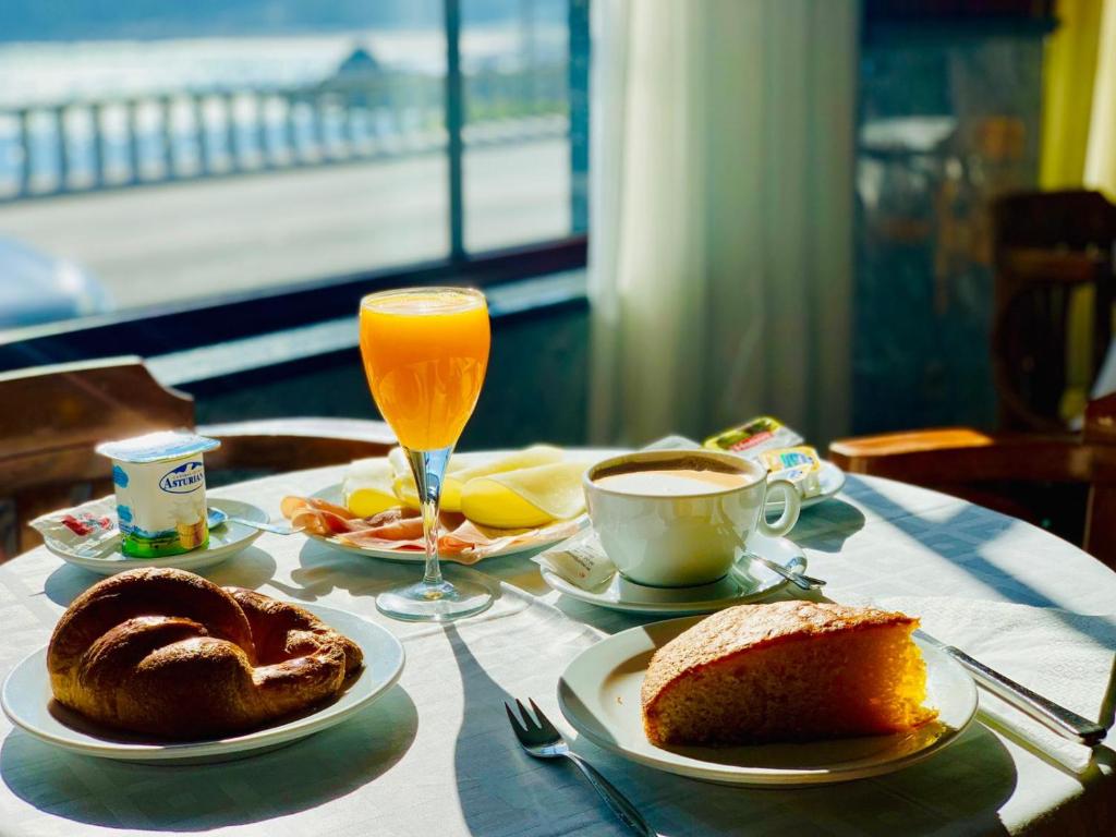 Hotel La Cruz提供给客人的早餐选择
