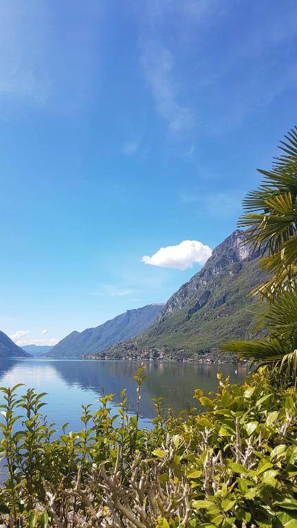 波尔莱扎Chalet Lake Lugano, Vienna 18的享有大片的山水美景
