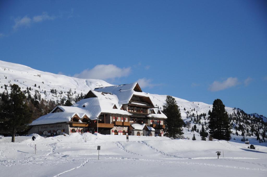 布拉伊埃斯霍厄盖斯尔酒店的积雪覆盖的山中