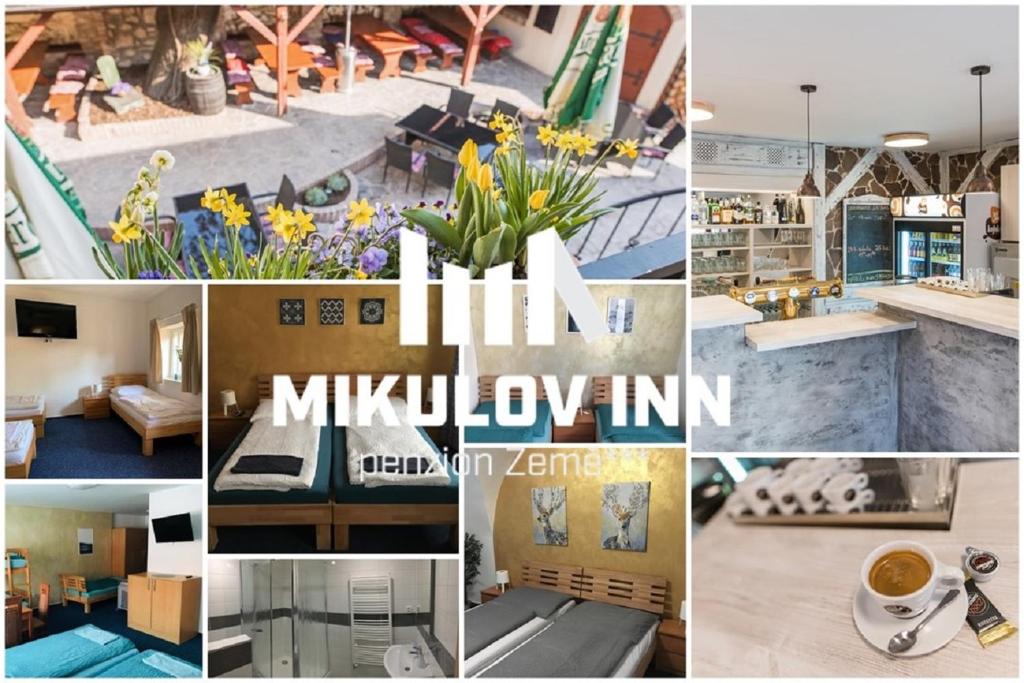 米库洛夫Mikulov Inn - hotel Zeme的照片和房子的照片拼在一起