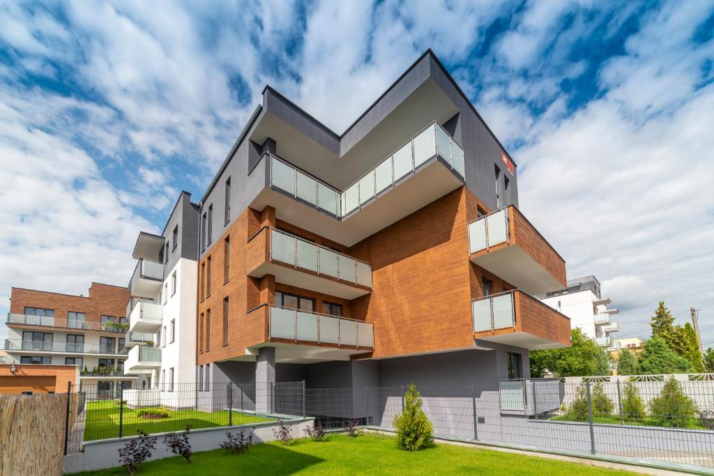 比得哥什Apartament Jaskółcza 30的建筑上设计几何