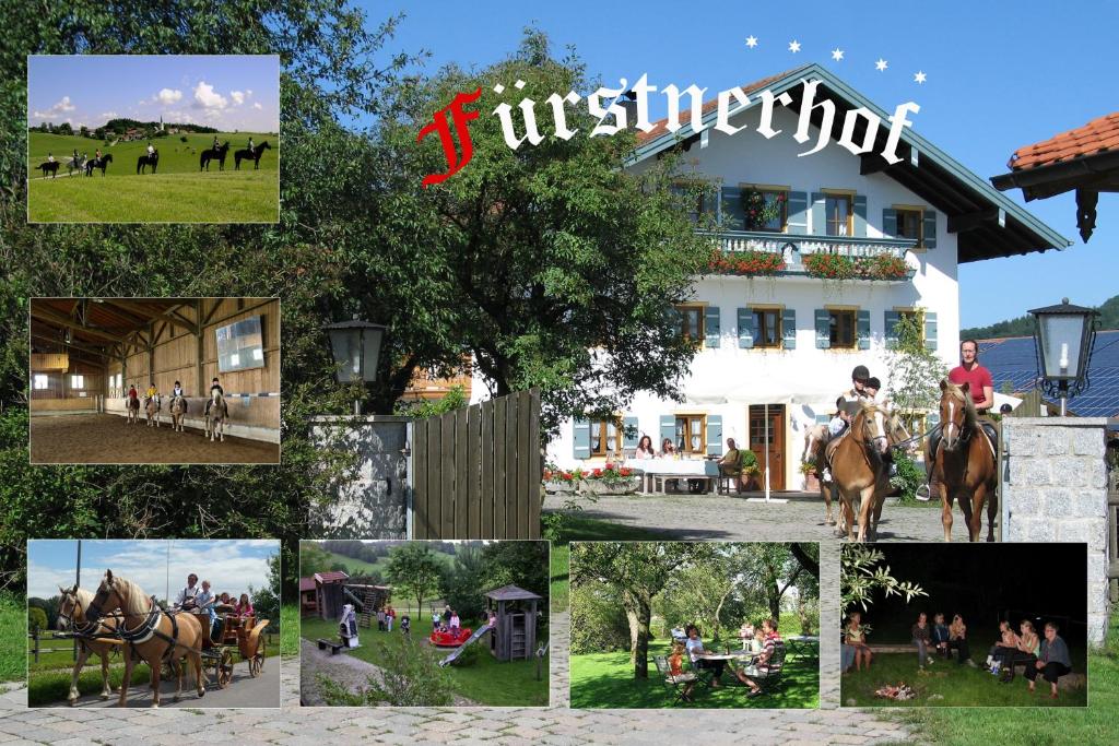 里姆斯廷格Fürstnerhof Chiemsee的照片与骑马者和一座建筑相拼合