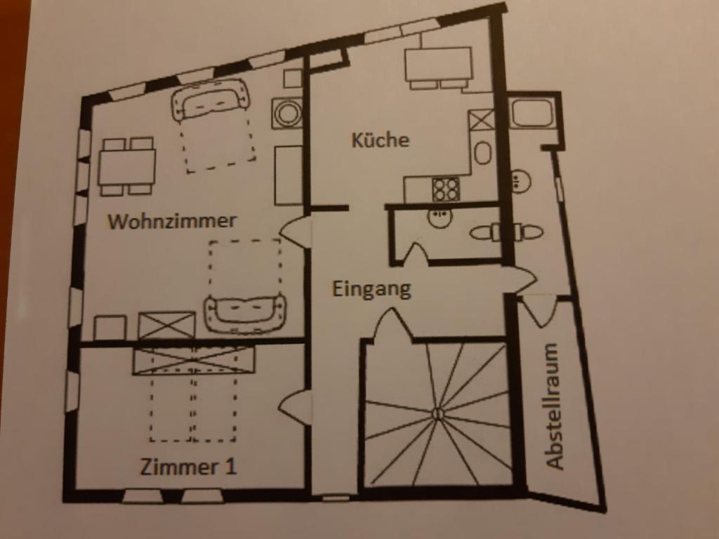 菲斯普克里瑟尔豪斯公寓的房屋平面图